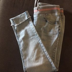 Girls wash out capris